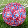 FC Bayern Print Size 5 Soccer Ball, Standard Match Football for Sports Game and Team Practice, Ideal Gift for Soccer Fans