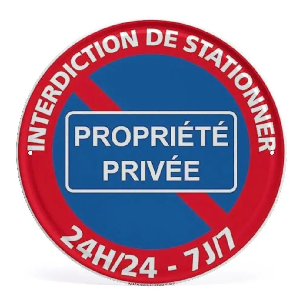 Предупреждение о запрете парковки Ретро круглые металлические знаки ностальгическая железная живопись новинка для кафе бара гаража бара кухонного сада настенный декор