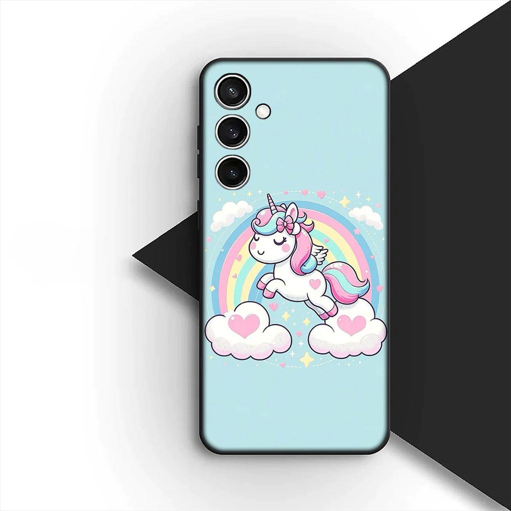 Cover for Apple iPhone 17 16 14 15 Plus Pro Max 16E ProMax + 15Plus 15+ 16+ Casing Silicone Phone Case Unicorn Horse Wallpaper