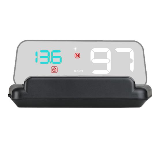 Универсальный автомобильный HUD с высокой четкостью, проекционный дисплей, спидометр, цифровой монитор предупреждения о скорости