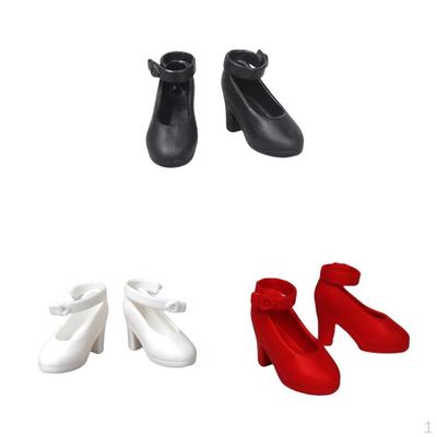 3 пары милых пластиковых туфель для кукол-принцесс BJD 1/6 для аксессуаров BB