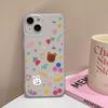 Мягкий чехол «Граффити Животные» для iPhone 13-17 Pro Max: Матовый дизайн