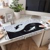1Pc Koi Fish Yin Yang Gaming Mouse Pad Keyboard Desk Mat Non-slip Rubber Lock Edge Waterproof Computer Mousepad for Office Home Decor Y1540