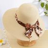 Соломенная шляпа женская лето 2025 новая пляжная шляпа для побережья шляпа от солнца защита от солнца идиллическая женская элегантная шляпа от солнца
