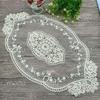 Hollow Embroidered Lace Dining Mat Vase Mat Insulated Coaster Photo Background Cloth Home Fabric Bedside Table Cover Fabric