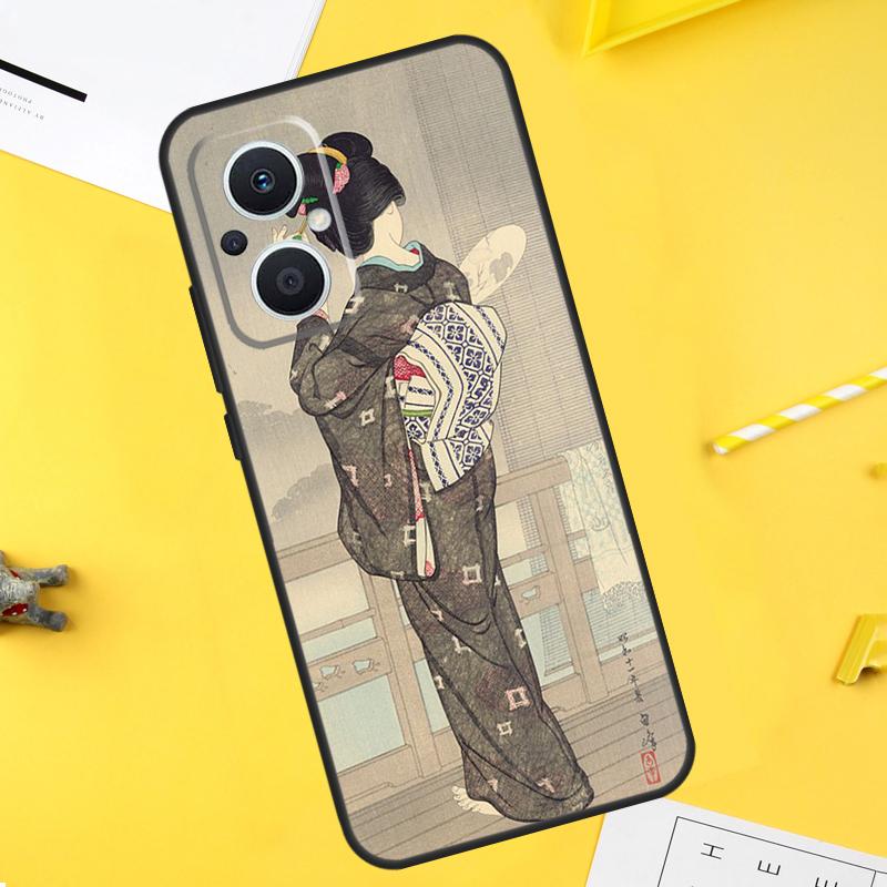 Японское искусство Кимоно Татуировка Для OPPO Reno 10 11 12 13 14 Pro 7 8 Lite 8T 11F 12F 13F 14F OPPO Find X8 X5 X6 X9 Pro Чехол