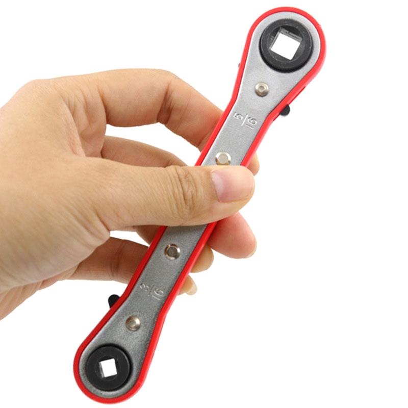 Hvac Service Wrench Refrigeration Service Wrench 1/4" 3/8" 3/16" 5/16" Ratcheting Service Wrench Air Conditioning