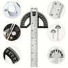 180 ° Multi-Function Angle Gauge Goniometer Ruler Goniometer Angle Carpenter Scribing Woodworking Edge Ruler Measuring Tools