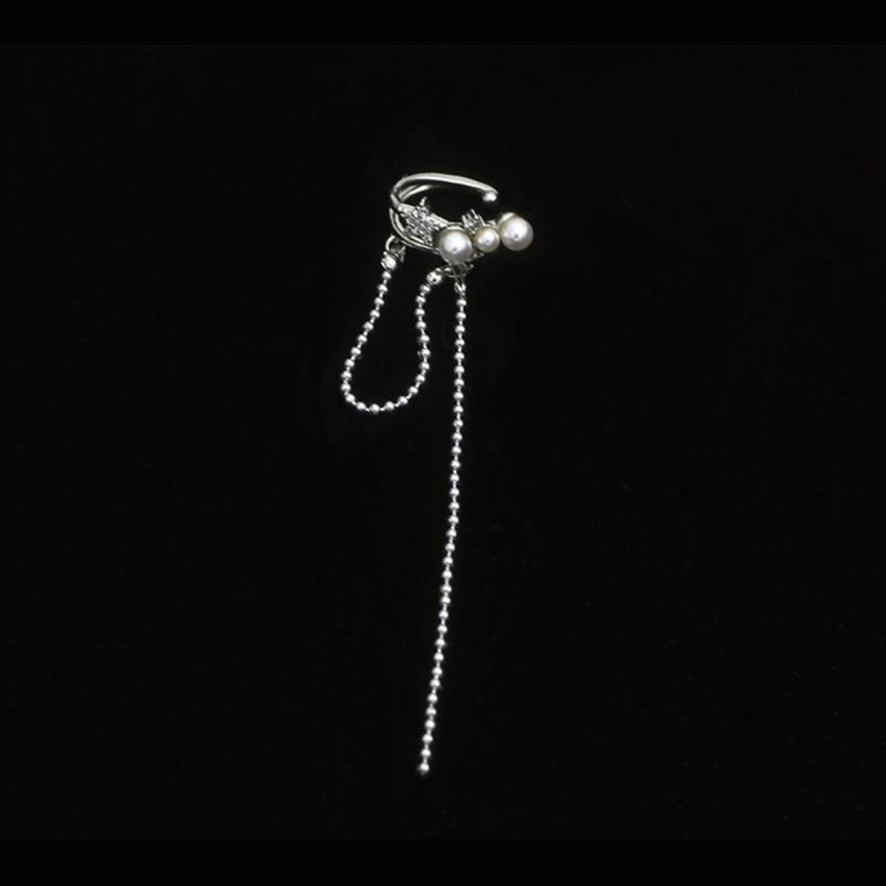 Нежные серьги-клипсы с жемчугом и звездой из циркония, милые и классные, французские серьги-метеоры без пирсинга, серьги знаменитостей из Интернета для женщин