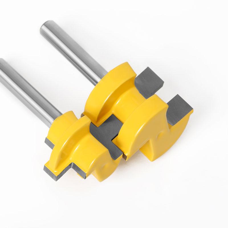 2 шт., 6 мм, 1/4 дюйма, 8 мм, хвостовик, Т-образный паз, квадратный зуб, шип, фреза, фрезы для резьбы по дереву, инструмент для деревообработки
