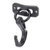5 Pcs Curved Hook Fasteners Alloy Heavy Duty Multifunctional Arc Hooks for Outdoor with Screws Black