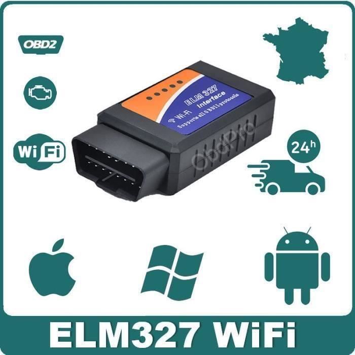 Автоматическая диагностика интерфейса-Valise - ELM327 OBD2 WIFI - Diagnostique Multimarques - Стирание лекций