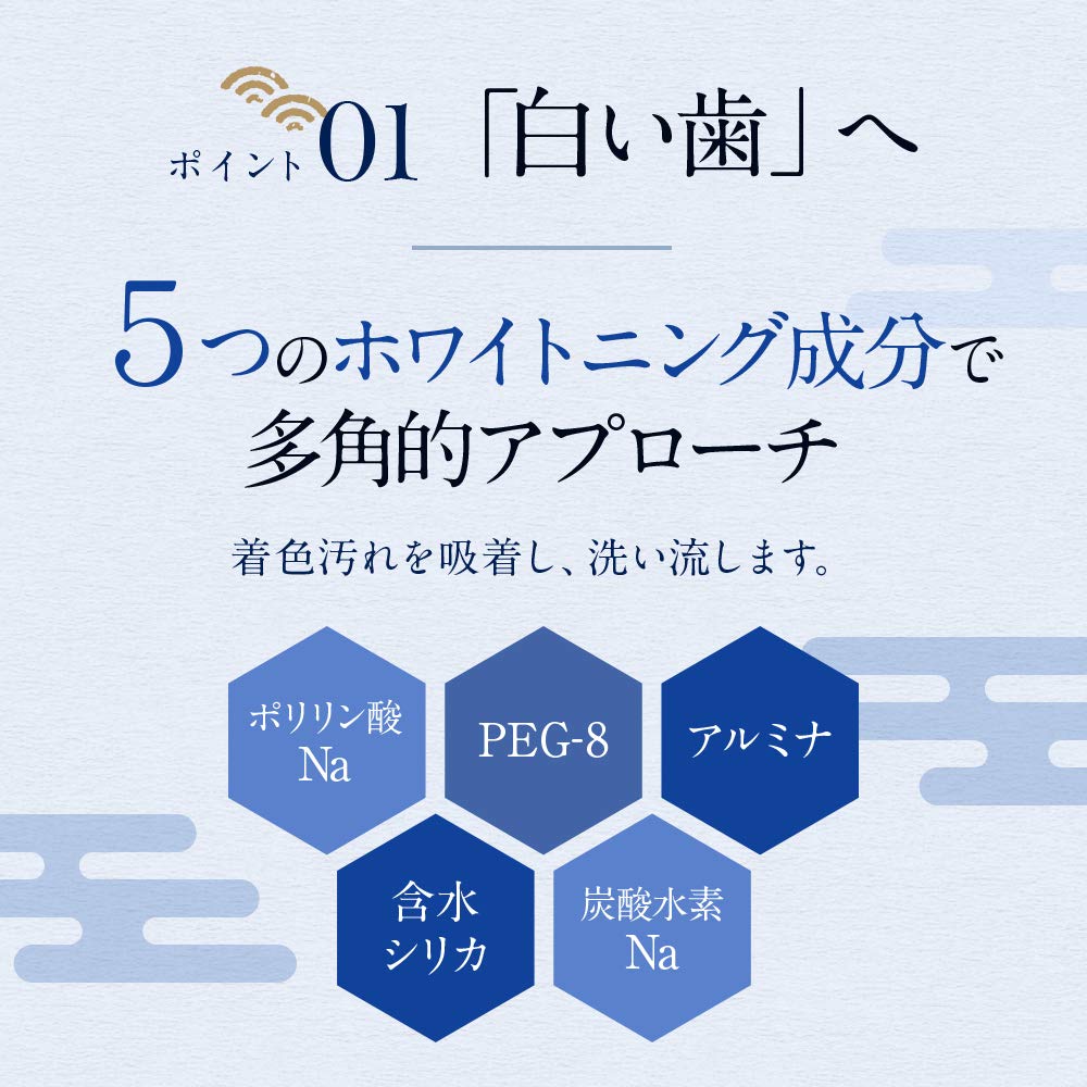 Зубная паста отбеливающая Shiroe зубная паста гелевая зубная паста лечебная гелевая зубная паста 50 г Сделано в Японии [квази-лекарство] (1 статья)