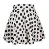 Women Spring Summer Dot Printed Skirt Soft Breathable Loose High Waist A-line Pleated Midi Dress Fashion Party Costume