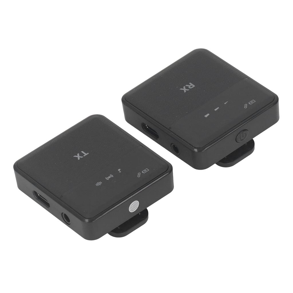 Wireless Lavalier Microphone Mini Portable Noise Cancellation Omnidirectional Pickup Strong Anti Interference Clip On