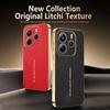 Для Redmi Note 14 14 Pro 14 ProPlus премиальный гальванизированный чехол для телефона с текстурой личи, ударопрочный и устойчивый к отпечаткам пальцев