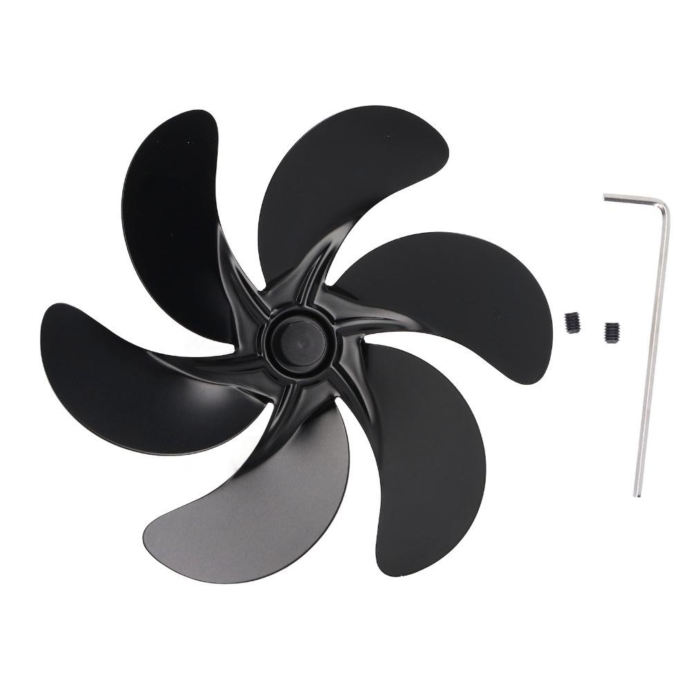 High Temperature Resistant Stove Fan Blades 6-Blades Fireplace Fan Replacement  Fireplace Burner