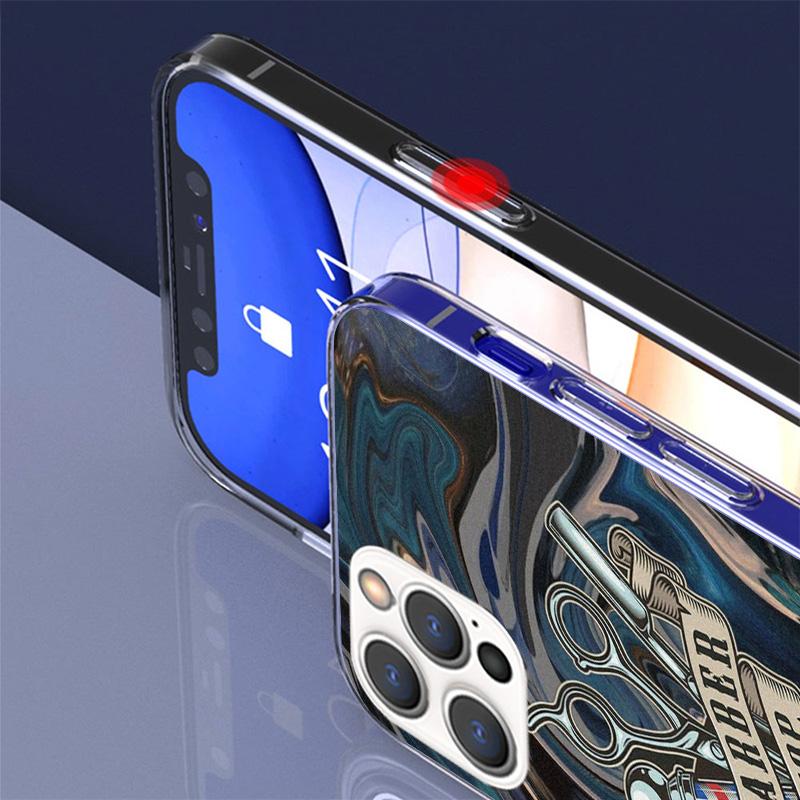 Hair Stylist Scissors Brush Phone Case For iPhone 17 Air 16 Pro Max 16E 15 + 14 Plus 11 12 13 Mini 7 8 SE Gift Print Cover Funda