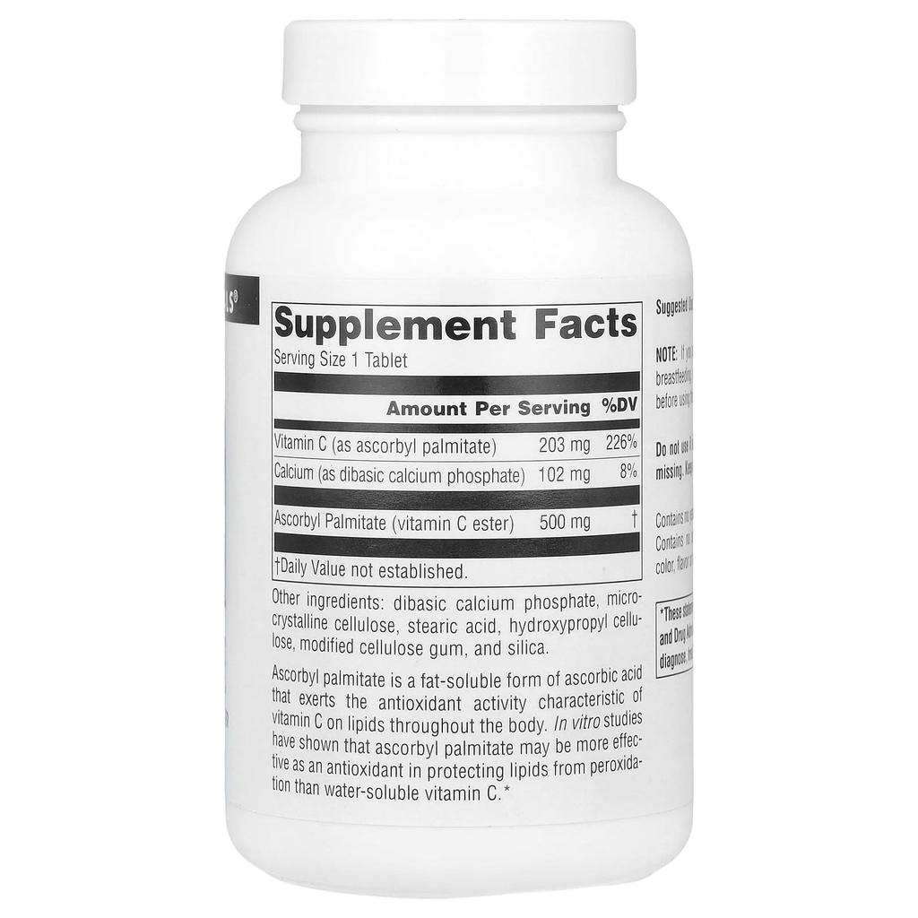Ascorbyl Palmitate, 500Mg, 90 Tablets