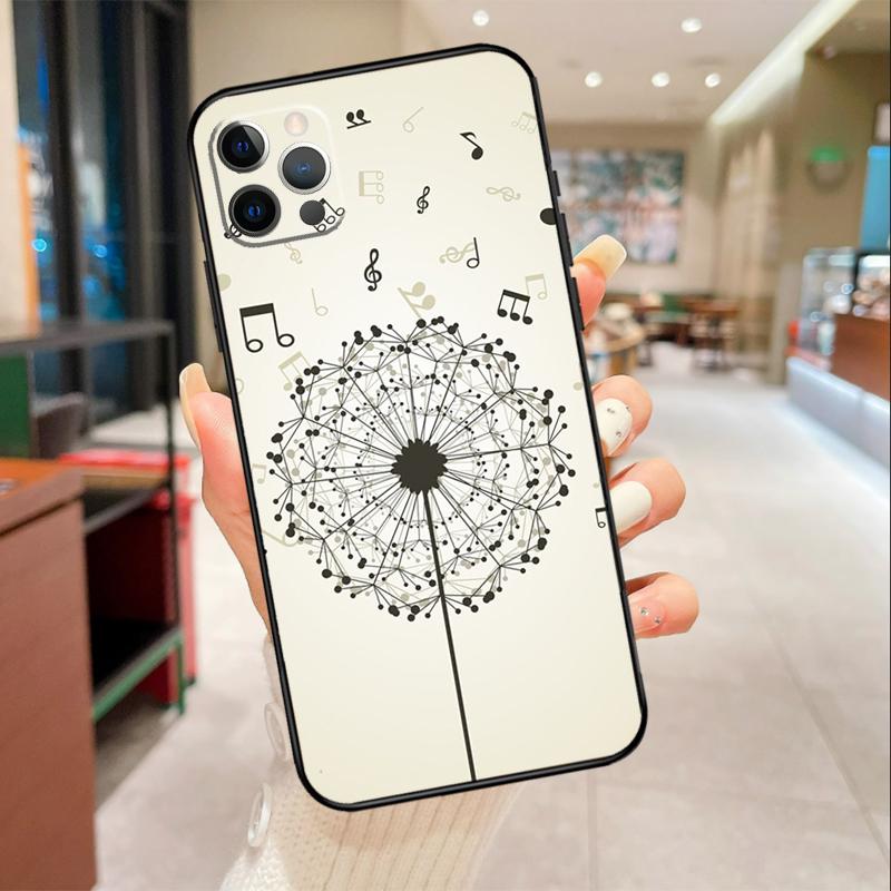Чехол для телефона с одуванчиками для iPhone 17 Air 16 14 13 11 15 Pro Max mini 15 16 Plus 16e Защитная крышка