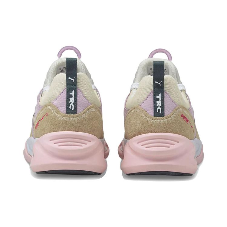 Puma Trc Blaze Fabric Leather Sports Casual Low-Top Lifestyle Shoes Unisex Sneaker Brown White Pink 383104-03