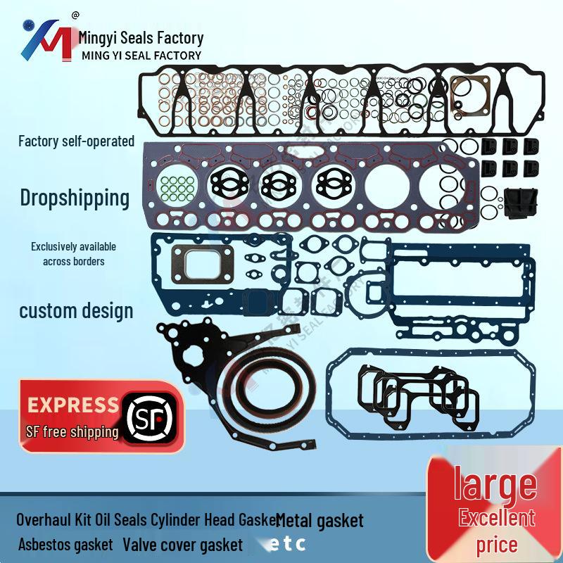 VOE15011490 D7D Engine Overhaul Kit: Cylinder Head Gasket for EC290B Excavator BF6M1012