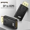 4K DP to HDMI Adapter: High-Def Video Converter, DP Male to HDMI Female, Syncs Audio/Video, Driver-Free