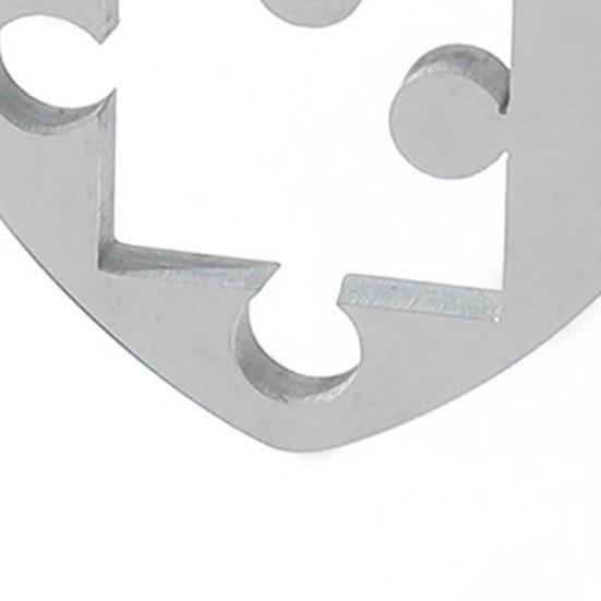 1 пара ожерелья для пар в стиле панк, выдалбливают соответствующие гальваники, значимый подарок, ювелирные изделия, ожерелья с подвеской-головоломкой для пары для свиданий