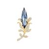 Badge Luxury High-End Simple Blue Crystal Brooch Men'S And Women'S High-End Suit Corsage Zircon Pin
