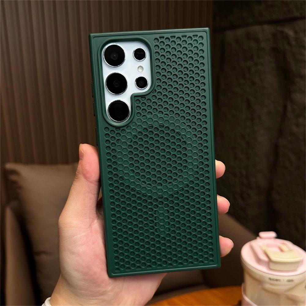 Luxury Matte PC Heat Dissipation For Magsafe Phone Case For Samsung S24 S25 Ultra S22 S23 Plus Wireless Charge Protective Cover
