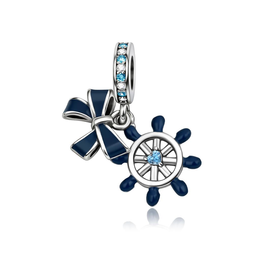 Новые Оригинальные Медные Синие Шармы Святая Мать Ладонь Сердце Кот Бусины Подвески Подходят для Браслета Ожерелья DIY Ювелирные Изделия Подарок