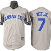 Mens Baseball Jersey Kansas City Royals Embroidered Team Uniform Gray Size S To XXXL