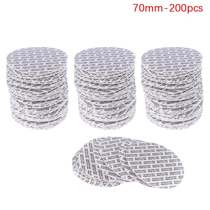 200 шт. самоклеящаяся пена, чувствительная к давлению, герметичная крышка, подкладка, устойчивая к взлому, для косметической банки, бутылки, горшка 20 мм-82 мм