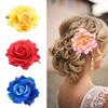 1PC Hair Accessories Hairpins Rose Flower Hair Jewelry Bridal Brooch Hair Clip Headwear