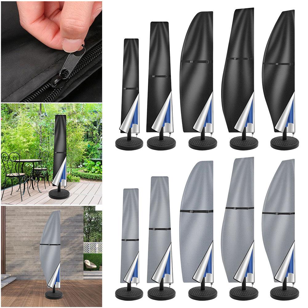 Patio Umbrella Parasol Cover Waterproof Outdoor Banana Straight Style Fits Cantilever Outdoor Patio Umbrella Cover with Zipper