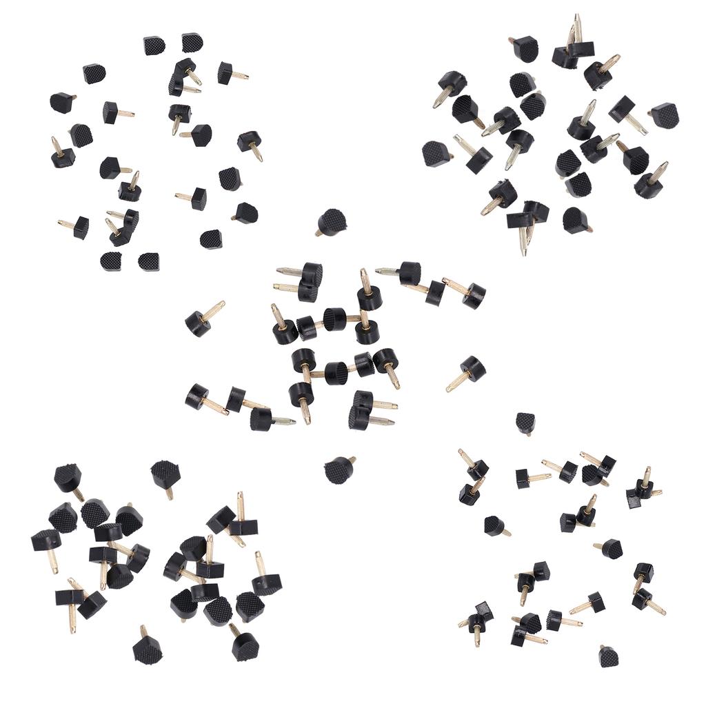 120Pcs High Heel Tip Caps TPU Polyurethane Iron Shoes Repairing Replacement Kits