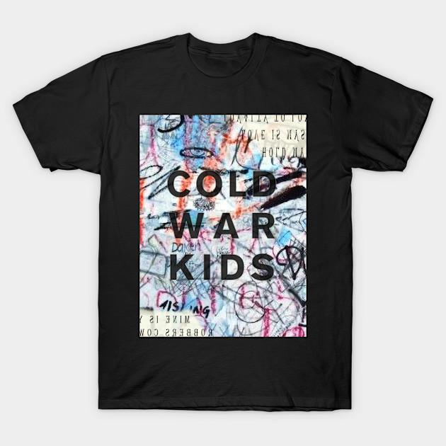 Asian Size Men Print T-shirt Cold War Kids No-Cut Heat Transfer Print Cotton Tshirt