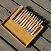 10Pcs Wooden Bamboo Toothbrush Kids Soft Oral Care Teeth Cleaning Tool
