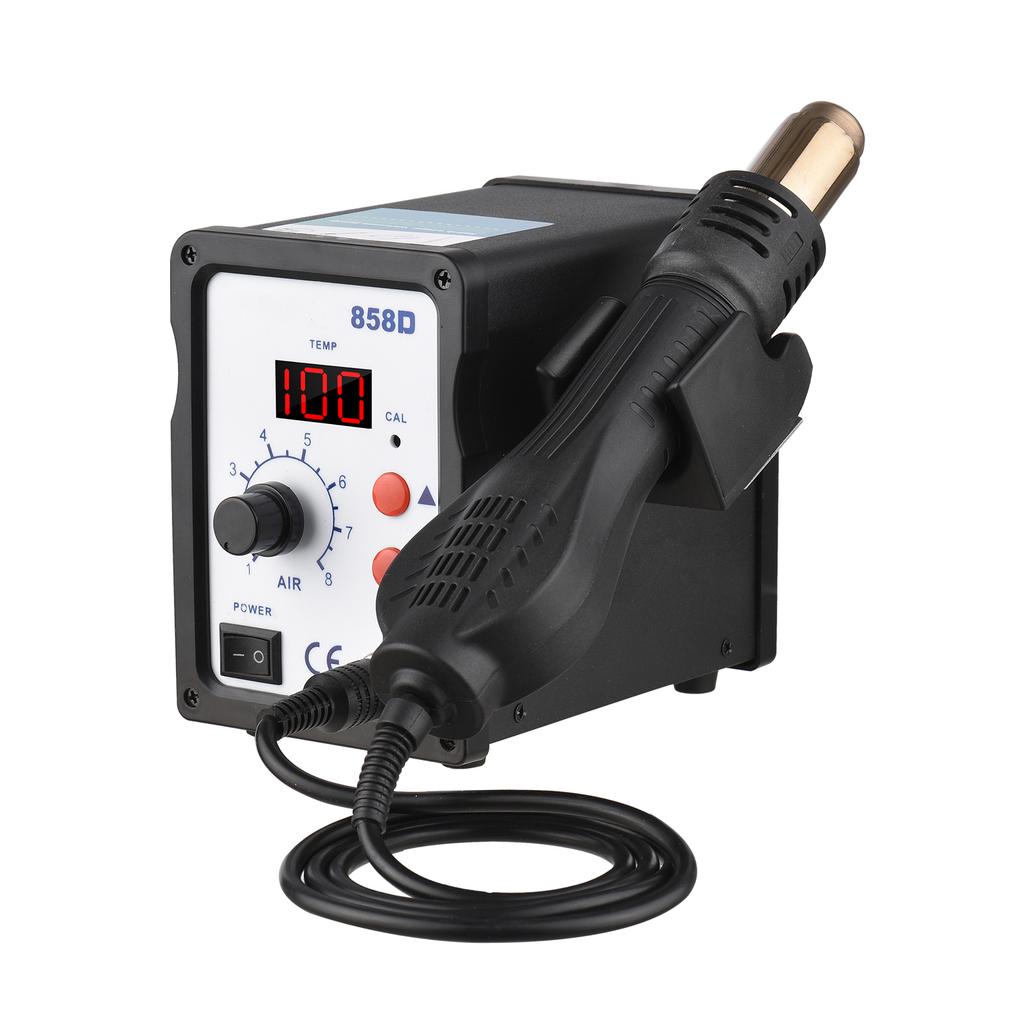 Brushless Hot Air Rework Station LED Digital 100℃-480℃ (212℉-896℉) Adjustable Air 700W Portable Electric Desoldering Gun
