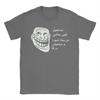 Мужская футболка с графическим принтом Trollface Meme 100% Хлопок Одежда Винтажная Короткий Рукав Круглый Вырез Футболки 6XL Футболка