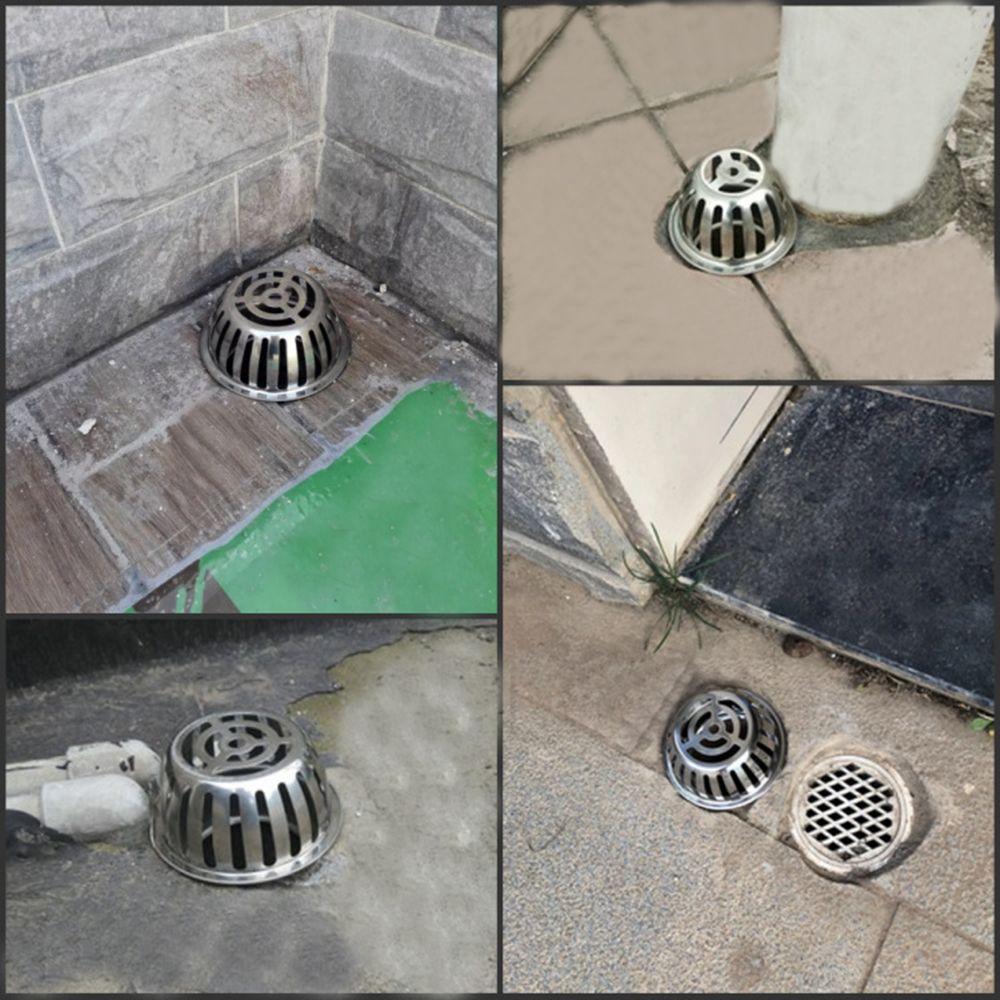 Steel Anti-blocking Drainage Plumbing Fitting Rain Pipe Cap Balcony Drainage Cover Roof Floor Drain