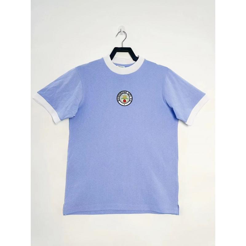 97-98 Manchester City retro jersey No. 17 Sun Jihai 16 Aguero 15 Harland 07-08 long short-sleeved football jersey