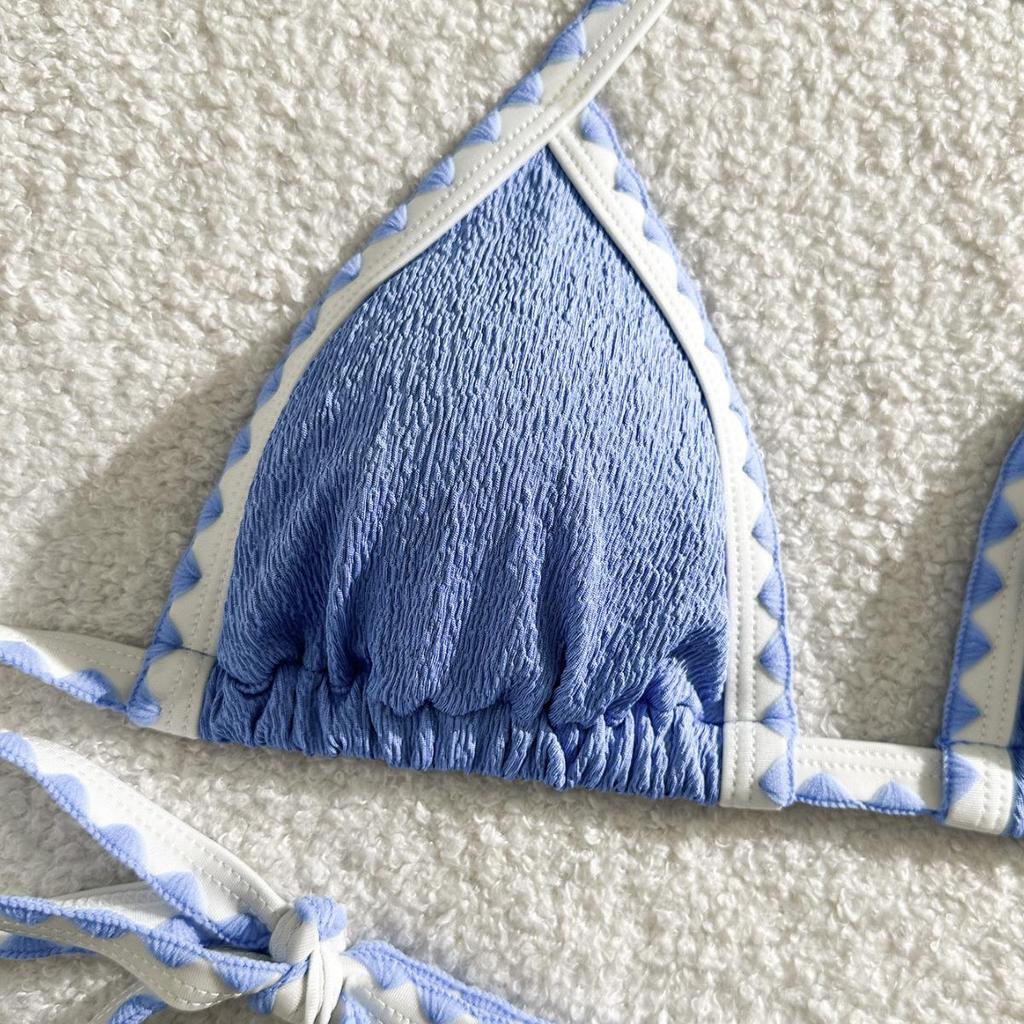 Женский разноцветный купальник однотонной расцветки - Сексуальное бикини в стиле инс для пляжа