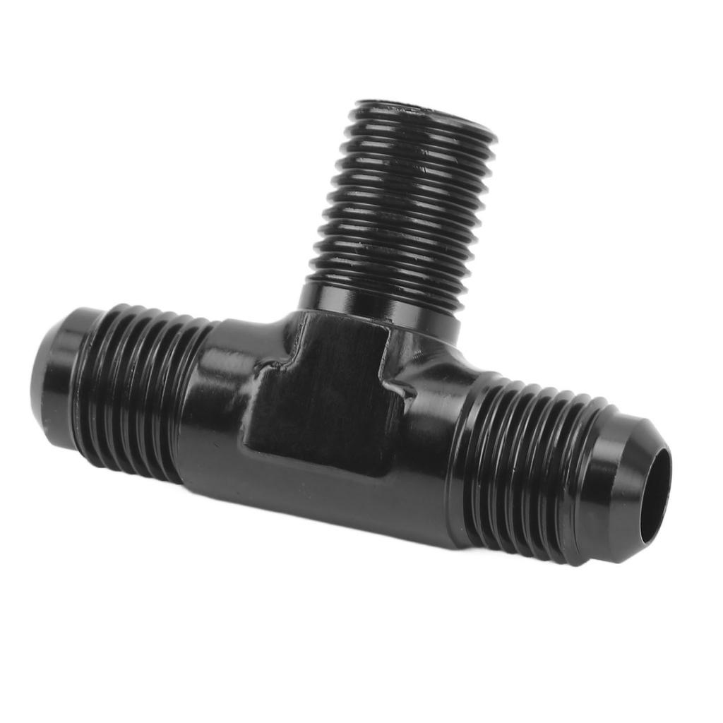 Тройник-адаптер, тройник, тройник, Т-образный соединительный фитинг, алюминиевый сплав, черное анодированное покрытие, 6AN на 14 NPT