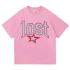 202526 Summer Mgk Lost Americana Album 100 Pure Cotton Printed Pattern Tshirt Outdoor Casual Breathable Comfortable Top