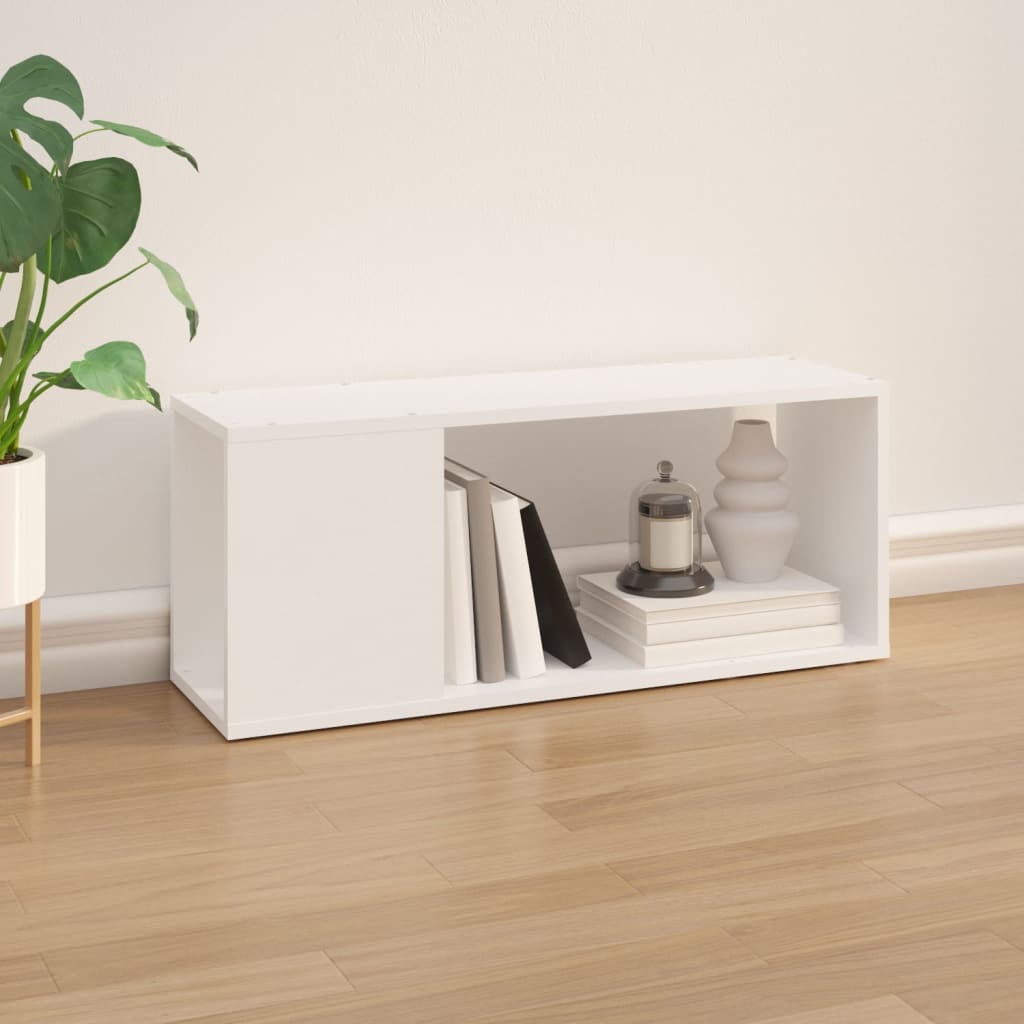 TV Stand White 80 x 24 x 32 cm Engineered Wood