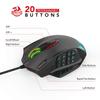 Redragon M908 Impact RGB LED MMO Gaming 12-сторонняя оптическая проводная эргономичная игровая мышь с 20 программируемыми макросами и удобным захватом, кнопками,