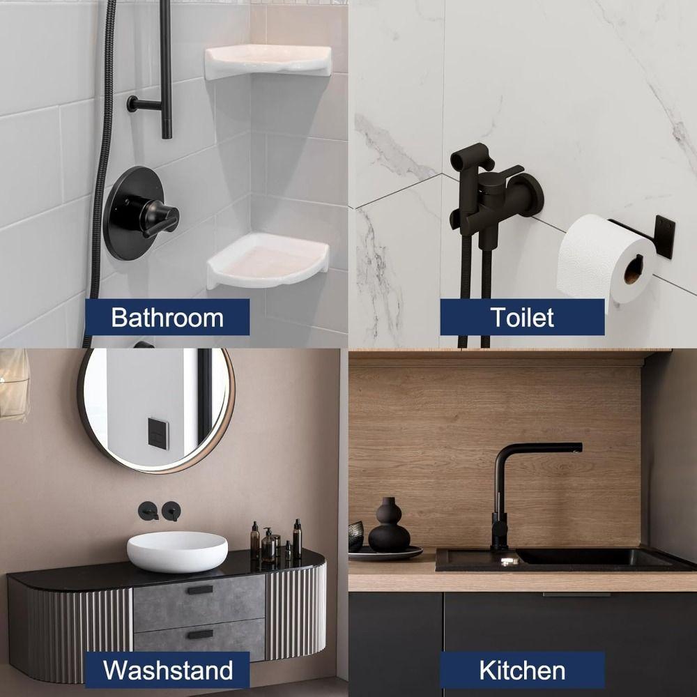 Black Faucet Decorative Cover Stainless Steel Shower Arm Flange New Flange Cover Plate