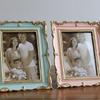 Antique Resin Art Golden Trim Photo Frame With Intricate Carved Pattern Tabletop Decors Picture Frame For Home Aesthetic