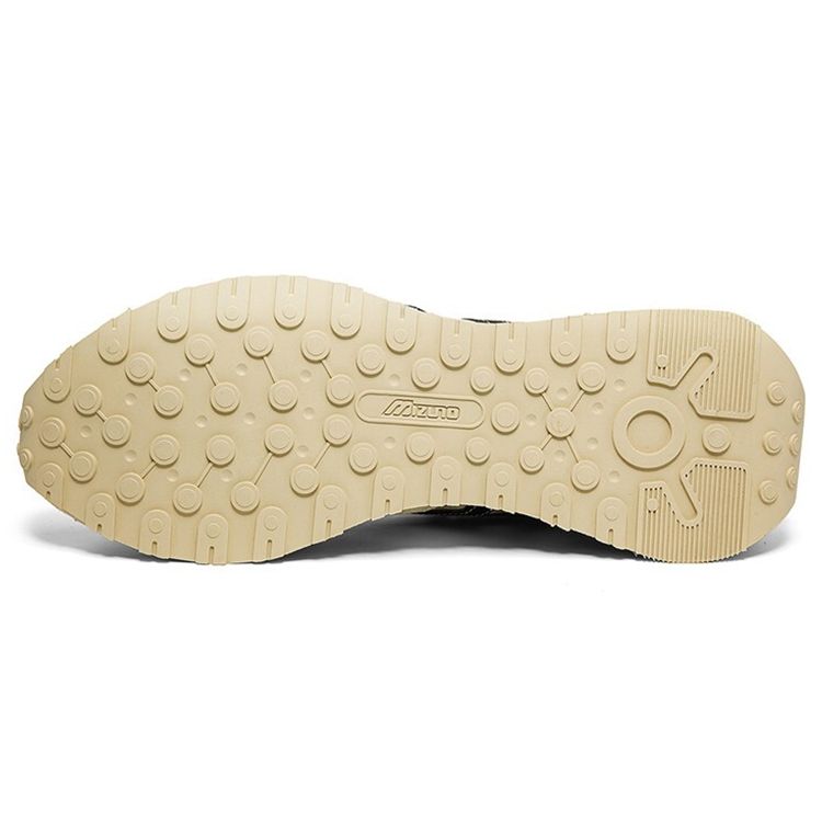 Mizuno Elite Retro Low-Top Running Shoes Unisex Sneakers Sand Black D1GH213002